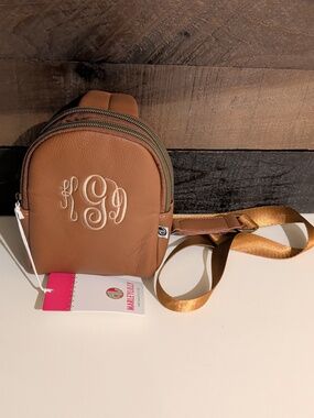 Marley Lilly Mini Crossbody Backpack in Saddle Brown